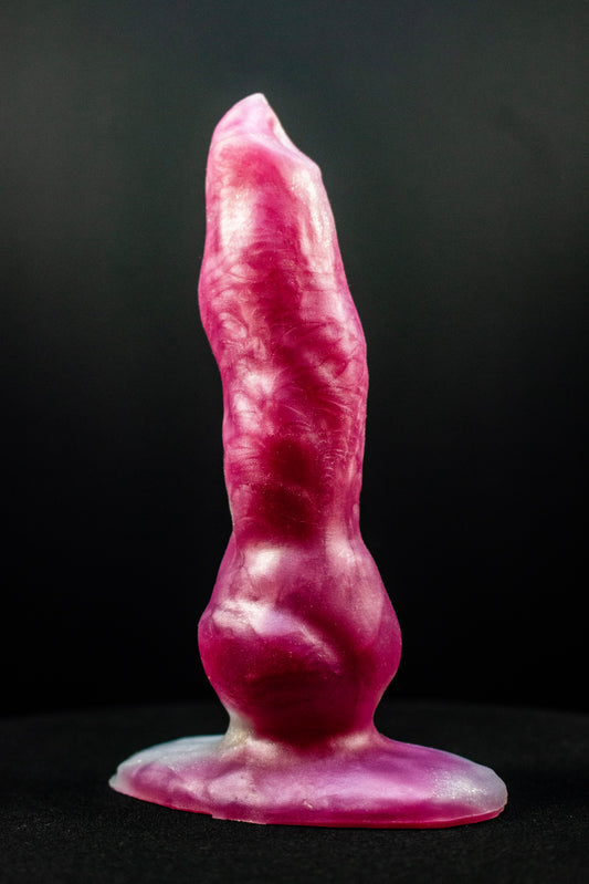 mini kolvar, wolf inspired dildo, knotty,