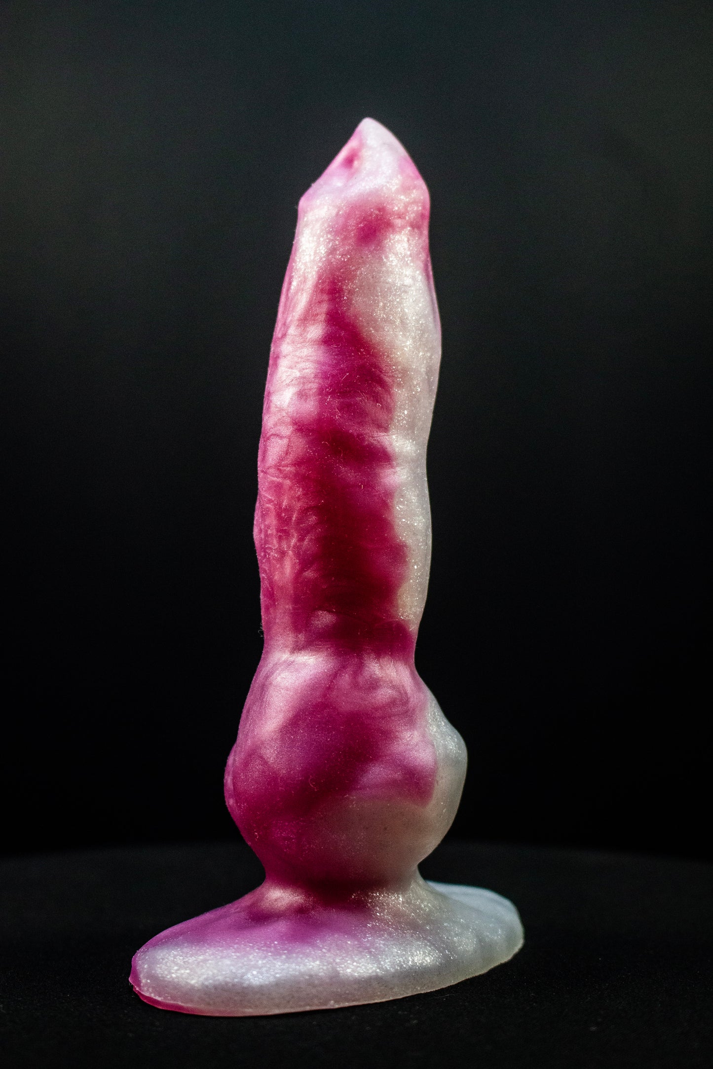 mini kolvar, wolf inspired dildo, knotty,